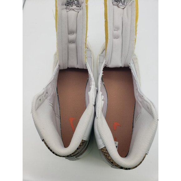 Nike Blazer Mid 77 White Snakeskin Print Hi-Top Sneakers, Men's 10, CI1176-002 - Picture 9 of 12